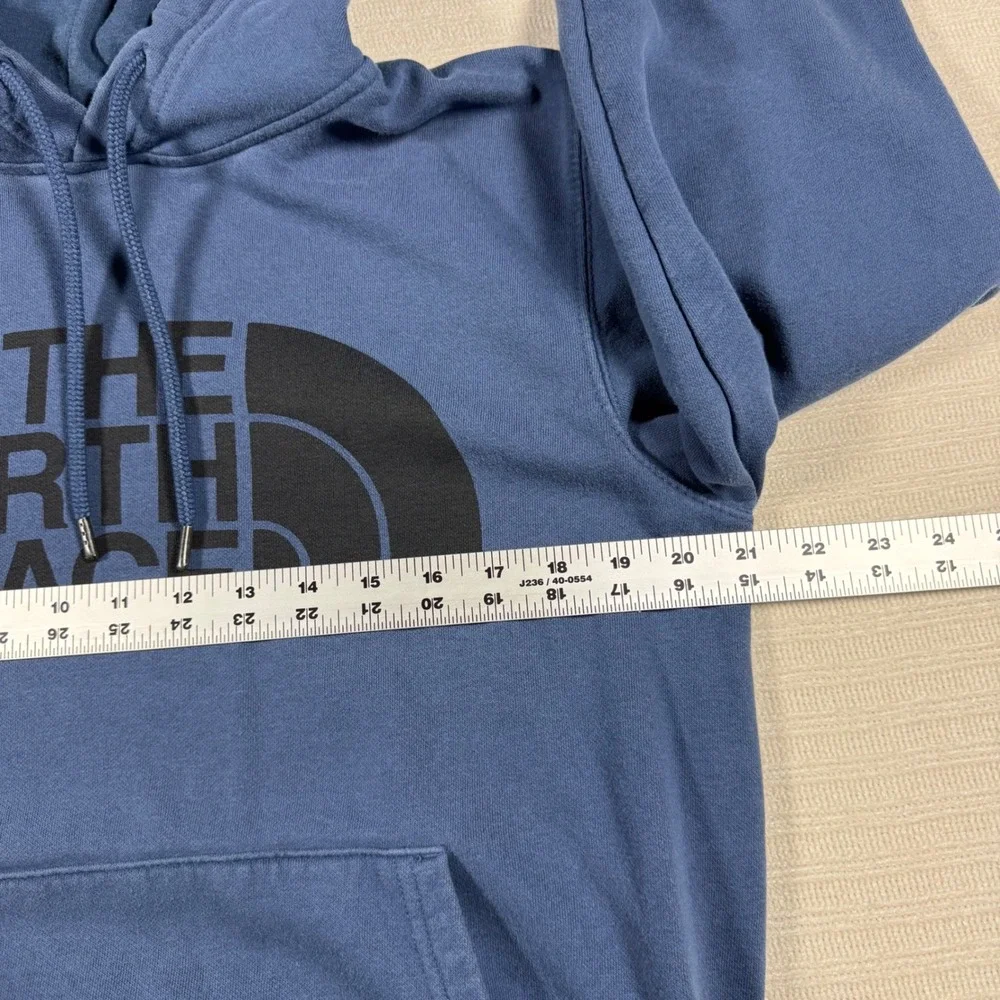The North Face Mens Blue Half Dome Logo Pullover Hoodie Sweatshirt Small A7UNL